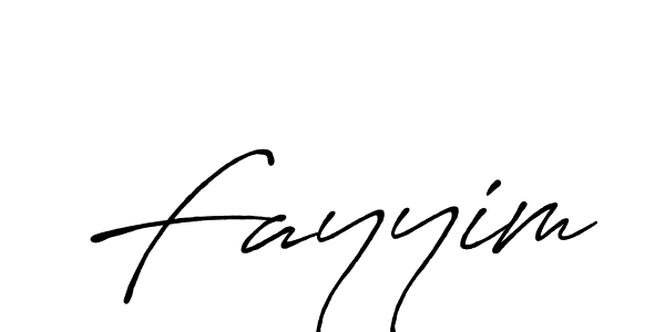 Design your own signature with our free online signature maker. With this signature software, you can create a handwritten (Antro_Vectra_Bolder) signature for name Fayyim. Fayyim signature style 7 images and pictures png
