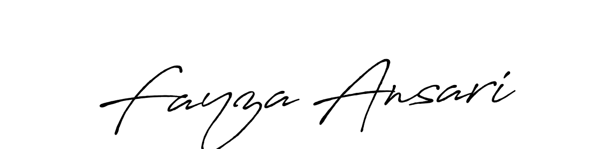 Create a beautiful signature design for name Fayza Ansari. With this signature (Antro_Vectra_Bolder) fonts, you can make a handwritten signature for free. Fayza Ansari signature style 7 images and pictures png