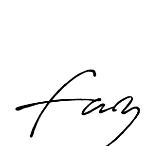 Faz stylish signature style. Best Handwritten Sign (Antro_Vectra_Bolder) for my name. Handwritten Signature Collection Ideas for my name Faz. Faz signature style 7 images and pictures png