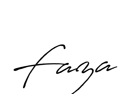 Use a signature maker to create a handwritten signature online. With this signature software, you can design (Antro_Vectra_Bolder) your own signature for name Faza. Faza signature style 7 images and pictures png