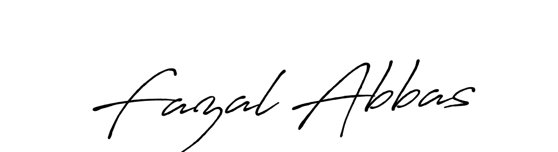 Make a beautiful signature design for name Fazal Abbas. With this signature (Antro_Vectra_Bolder) style, you can create a handwritten signature for free. Fazal Abbas signature style 7 images and pictures png