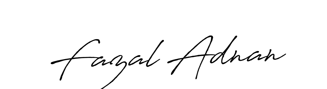 Create a beautiful signature design for name Fazal Adnan. With this signature (Antro_Vectra_Bolder) fonts, you can make a handwritten signature for free. Fazal Adnan signature style 7 images and pictures png