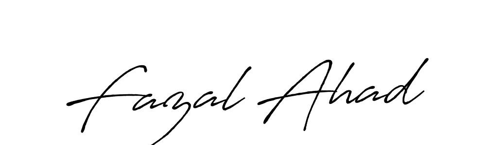 Also we have Fazal Ahad name is the best signature style. Create professional handwritten signature collection using Antro_Vectra_Bolder autograph style. Fazal Ahad signature style 7 images and pictures png