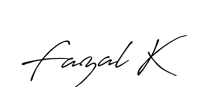Also You can easily find your signature by using the search form. We will create Fazal K name handwritten signature images for you free of cost using Antro_Vectra_Bolder sign style. Fazal K signature style 7 images and pictures png