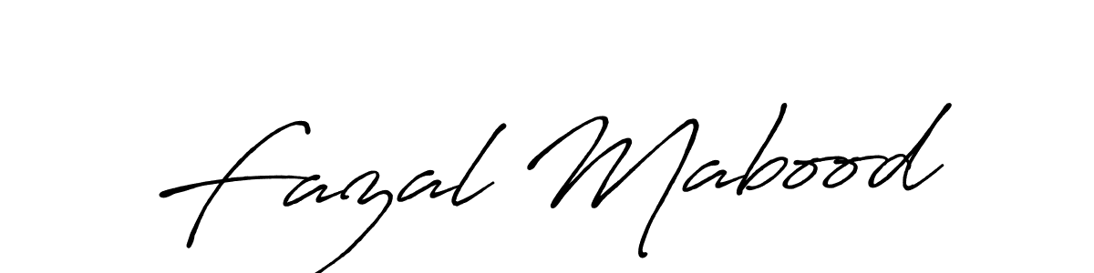 Create a beautiful signature design for name Fazal Mabood. With this signature (Antro_Vectra_Bolder) fonts, you can make a handwritten signature for free. Fazal Mabood signature style 7 images and pictures png