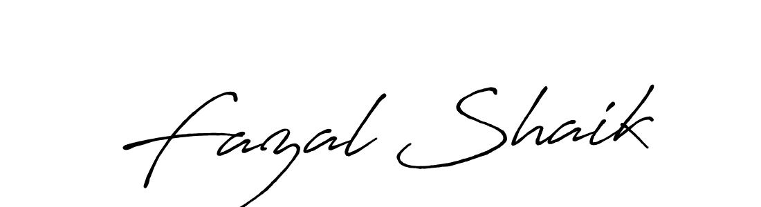 Make a beautiful signature design for name Fazal Shaik. With this signature (Antro_Vectra_Bolder) style, you can create a handwritten signature for free. Fazal Shaik signature style 7 images and pictures png