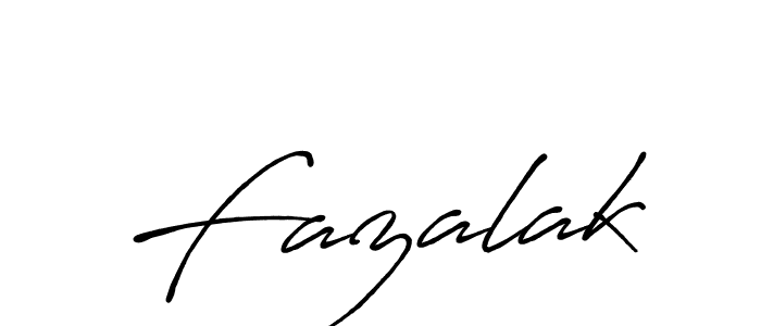 Create a beautiful signature design for name Fazalak. With this signature (Antro_Vectra_Bolder) fonts, you can make a handwritten signature for free. Fazalak signature style 7 images and pictures png