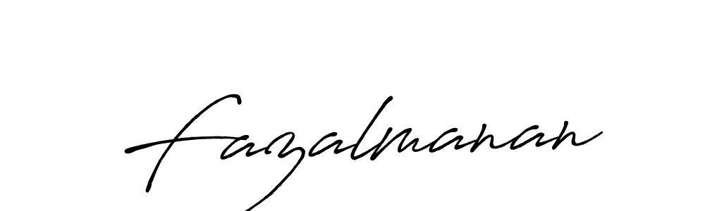 Design your own signature with our free online signature maker. With this signature software, you can create a handwritten (Antro_Vectra_Bolder) signature for name Fazalmanan. Fazalmanan signature style 7 images and pictures png