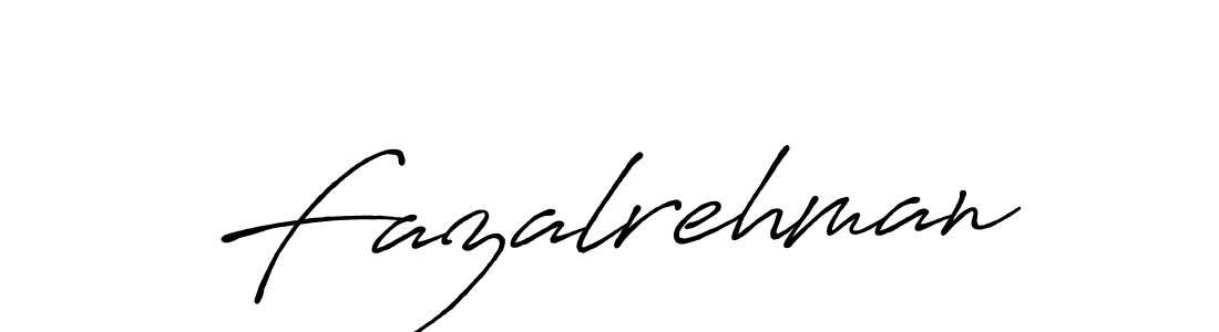 Create a beautiful signature design for name Fazalrehman. With this signature (Antro_Vectra_Bolder) fonts, you can make a handwritten signature for free. Fazalrehman signature style 7 images and pictures png