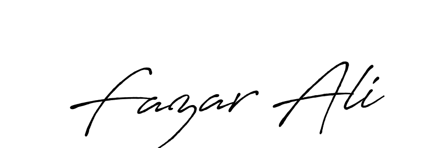 Make a beautiful signature design for name Fazar Ali. With this signature (Antro_Vectra_Bolder) style, you can create a handwritten signature for free. Fazar Ali signature style 7 images and pictures png