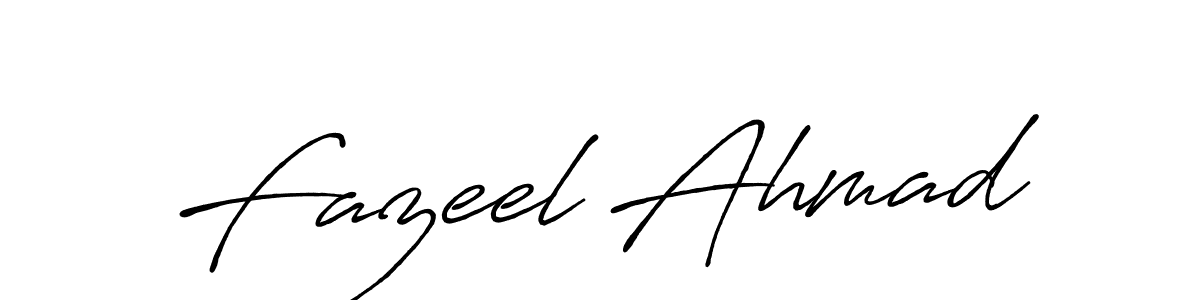 How to make Fazeel Ahmad signature? Antro_Vectra_Bolder is a professional autograph style. Create handwritten signature for Fazeel Ahmad name. Fazeel Ahmad signature style 7 images and pictures png