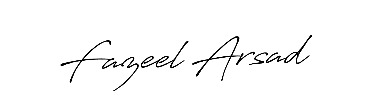 Design your own signature with our free online signature maker. With this signature software, you can create a handwritten (Antro_Vectra_Bolder) signature for name Fazeel Arsad. Fazeel Arsad signature style 7 images and pictures png