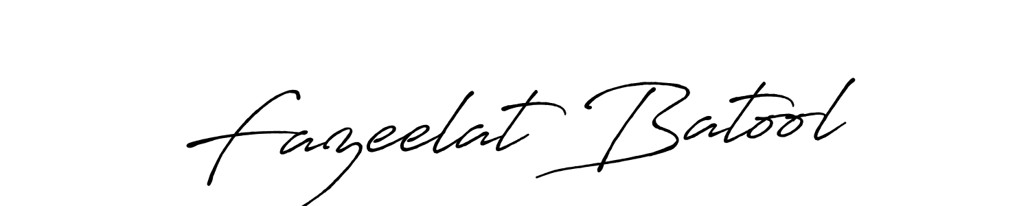 How to make Fazeelat Batool signature? Antro_Vectra_Bolder is a professional autograph style. Create handwritten signature for Fazeelat Batool name. Fazeelat Batool signature style 7 images and pictures png