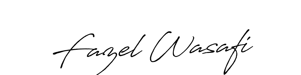 Fazel Wasafi stylish signature style. Best Handwritten Sign (Antro_Vectra_Bolder) for my name. Handwritten Signature Collection Ideas for my name Fazel Wasafi. Fazel Wasafi signature style 7 images and pictures png