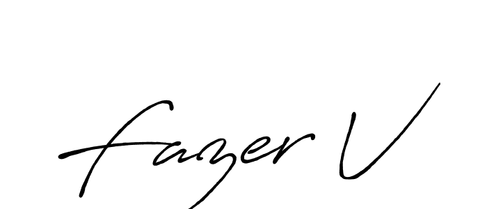 Similarly Antro_Vectra_Bolder is the best handwritten signature design. Signature creator online .You can use it as an online autograph creator for name Fazer V. Fazer V signature style 7 images and pictures png