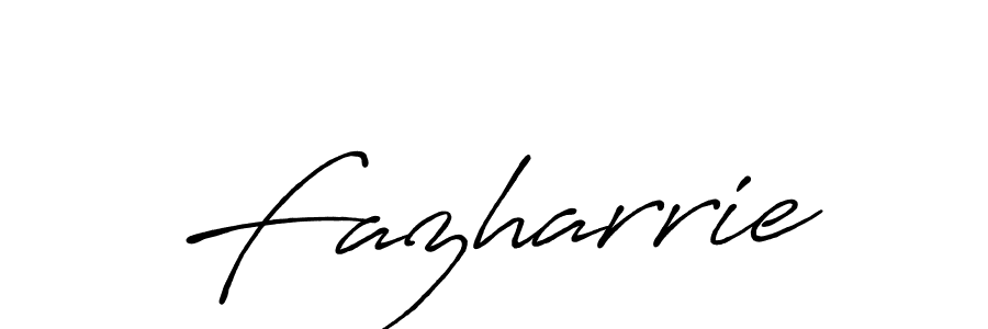 Create a beautiful signature design for name Fazharrie. With this signature (Antro_Vectra_Bolder) fonts, you can make a handwritten signature for free. Fazharrie signature style 7 images and pictures png