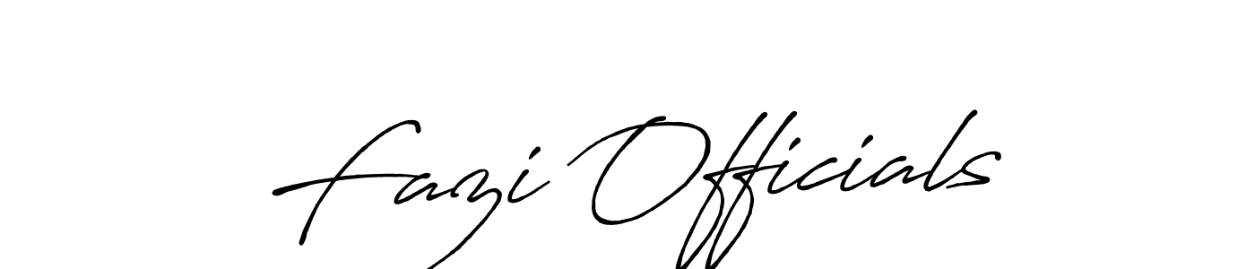 Also we have Fazi Officials name is the best signature style. Create professional handwritten signature collection using Antro_Vectra_Bolder autograph style. Fazi Officials signature style 7 images and pictures png