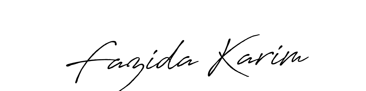 Make a short Fazida Karim signature style. Manage your documents anywhere anytime using Antro_Vectra_Bolder. Create and add eSignatures, submit forms, share and send files easily. Fazida Karim signature style 7 images and pictures png