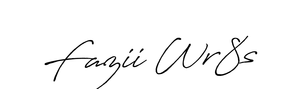 It looks lik you need a new signature style for name Fazii Wr8s. Design unique handwritten (Antro_Vectra_Bolder) signature with our free signature maker in just a few clicks. Fazii Wr8s signature style 7 images and pictures png