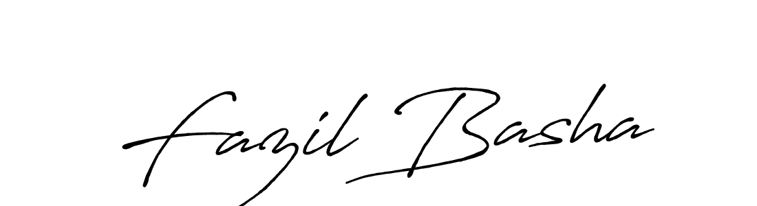 Make a beautiful signature design for name Fazil Basha. With this signature (Antro_Vectra_Bolder) style, you can create a handwritten signature for free. Fazil Basha signature style 7 images and pictures png