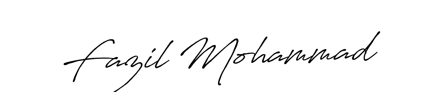 Also we have Fazil Mohammad name is the best signature style. Create professional handwritten signature collection using Antro_Vectra_Bolder autograph style. Fazil Mohammad signature style 7 images and pictures png