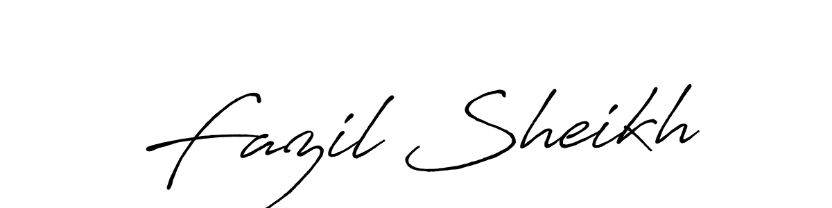 Also You can easily find your signature by using the search form. We will create Fazil Sheikh name handwritten signature images for you free of cost using Antro_Vectra_Bolder sign style. Fazil Sheikh signature style 7 images and pictures png