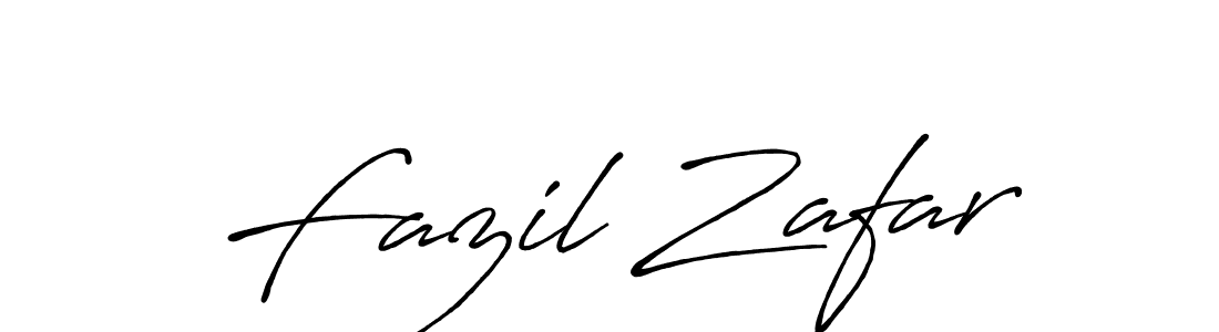 Create a beautiful signature design for name Fazil Zafar. With this signature (Antro_Vectra_Bolder) fonts, you can make a handwritten signature for free. Fazil Zafar signature style 7 images and pictures png