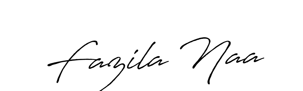 Use a signature maker to create a handwritten signature online. With this signature software, you can design (Antro_Vectra_Bolder) your own signature for name Fazila Naa. Fazila Naa signature style 7 images and pictures png