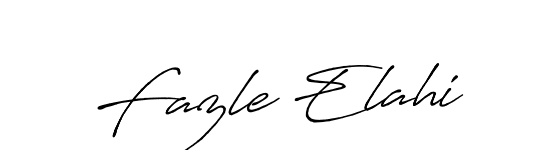 How to make Fazle Elahi name signature. Use Antro_Vectra_Bolder style for creating short signs online. This is the latest handwritten sign. Fazle Elahi signature style 7 images and pictures png