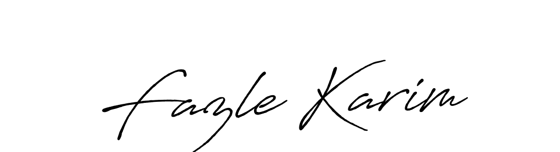 Make a beautiful signature design for name Fazle Karim. With this signature (Antro_Vectra_Bolder) style, you can create a handwritten signature for free. Fazle Karim signature style 7 images and pictures png