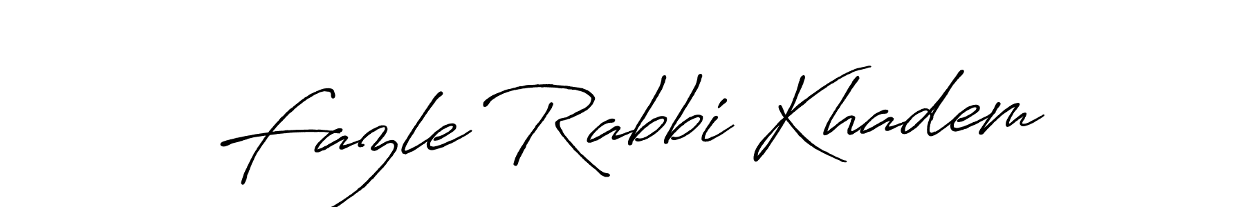 Make a beautiful signature design for name Fazle Rabbi Khadem. Use this online signature maker to create a handwritten signature for free. Fazle Rabbi Khadem signature style 7 images and pictures png