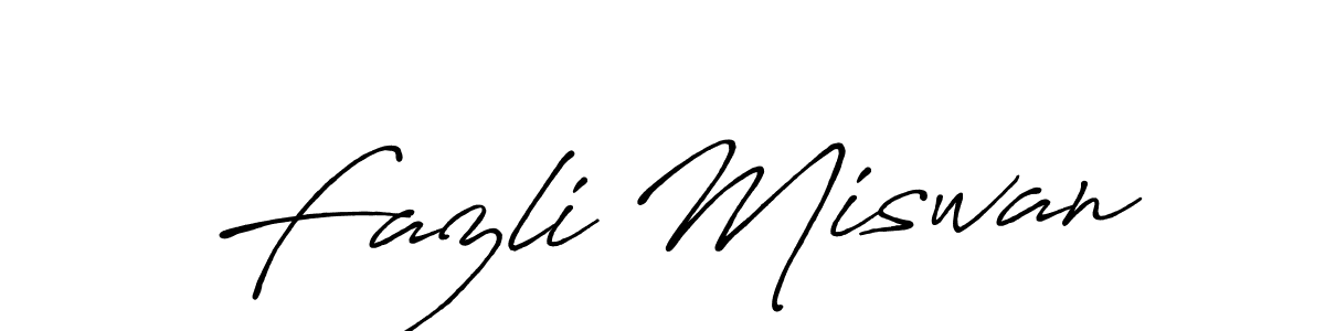Also You can easily find your signature by using the search form. We will create Fazli Miswan name handwritten signature images for you free of cost using Antro_Vectra_Bolder sign style. Fazli Miswan signature style 7 images and pictures png