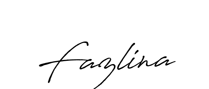 Fazlina stylish signature style. Best Handwritten Sign (Antro_Vectra_Bolder) for my name. Handwritten Signature Collection Ideas for my name Fazlina. Fazlina signature style 7 images and pictures png