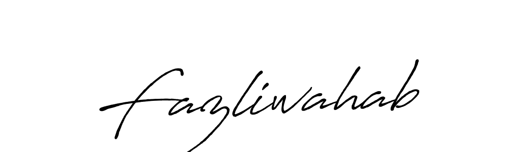 Make a short Fazliwahab signature style. Manage your documents anywhere anytime using Antro_Vectra_Bolder. Create and add eSignatures, submit forms, share and send files easily. Fazliwahab signature style 7 images and pictures png
