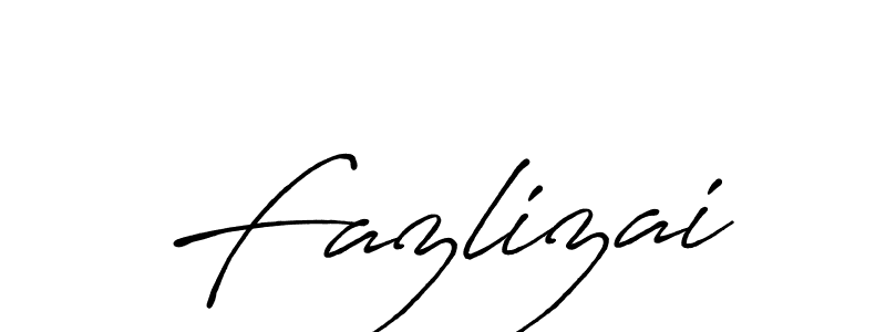Create a beautiful signature design for name Fazlizai. With this signature (Antro_Vectra_Bolder) fonts, you can make a handwritten signature for free. Fazlizai signature style 7 images and pictures png