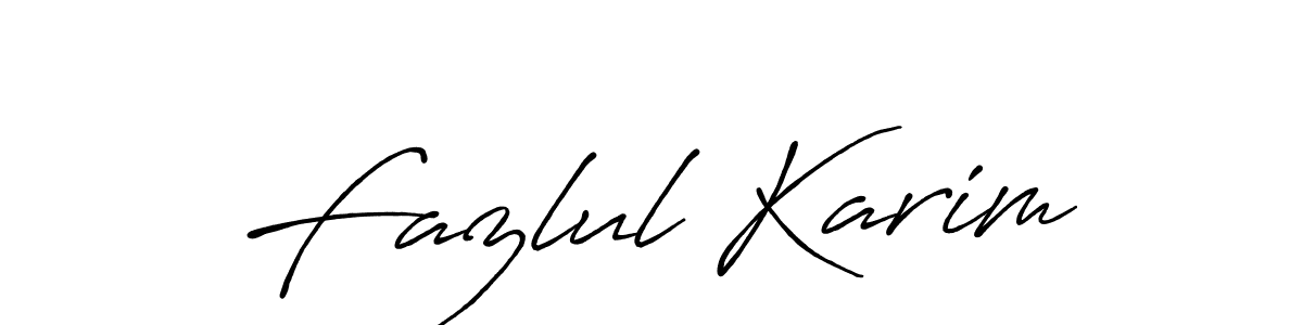 How to make Fazlul Karim name signature. Use Antro_Vectra_Bolder style for creating short signs online. This is the latest handwritten sign. Fazlul Karim signature style 7 images and pictures png