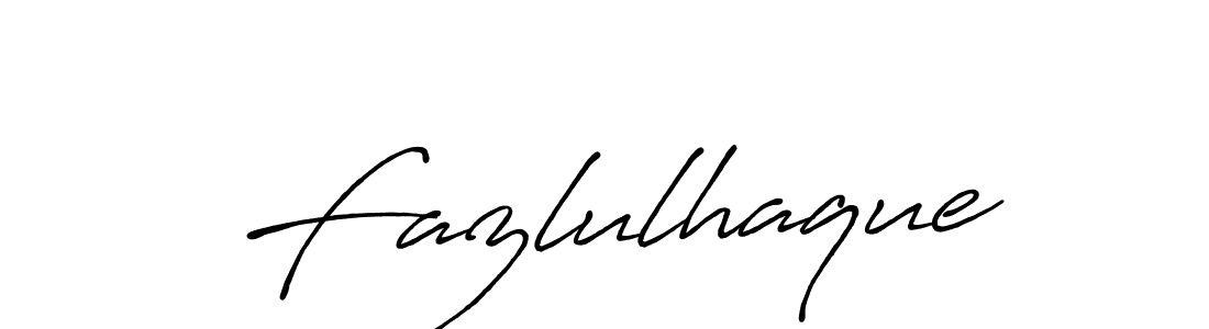 Make a beautiful signature design for name Fazlulhaque. With this signature (Antro_Vectra_Bolder) style, you can create a handwritten signature for free. Fazlulhaque signature style 7 images and pictures png