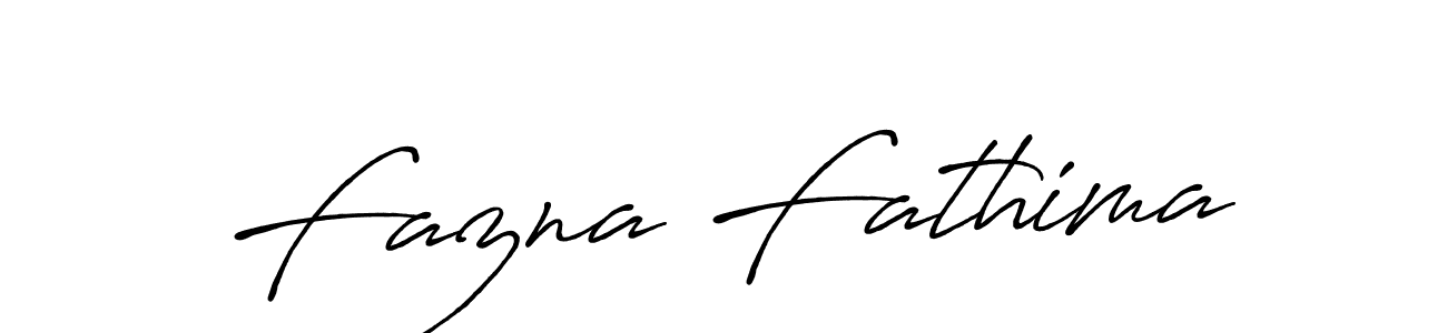 Create a beautiful signature design for name Fazna Fathima. With this signature (Antro_Vectra_Bolder) fonts, you can make a handwritten signature for free. Fazna Fathima signature style 7 images and pictures png