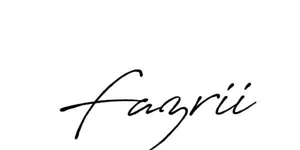 It looks lik you need a new signature style for name Fazrii. Design unique handwritten (Antro_Vectra_Bolder) signature with our free signature maker in just a few clicks. Fazrii signature style 7 images and pictures png