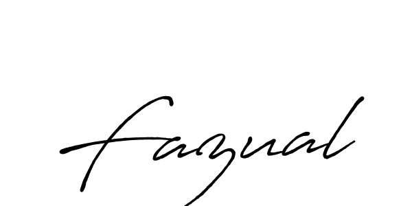 Fazual stylish signature style. Best Handwritten Sign (Antro_Vectra_Bolder) for my name. Handwritten Signature Collection Ideas for my name Fazual. Fazual signature style 7 images and pictures png