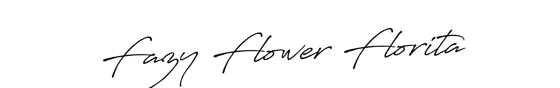 It looks lik you need a new signature style for name Fazy Flower Florita. Design unique handwritten (Antro_Vectra_Bolder) signature with our free signature maker in just a few clicks. Fazy Flower Florita signature style 7 images and pictures png