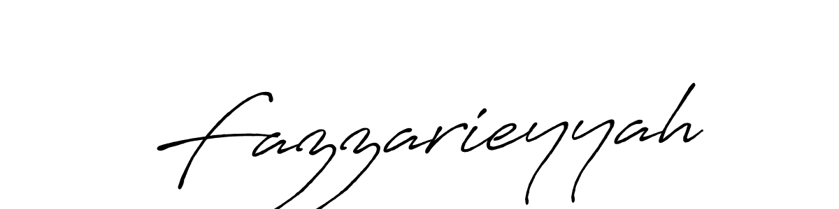 Use a signature maker to create a handwritten signature online. With this signature software, you can design (Antro_Vectra_Bolder) your own signature for name Fazzarieyyah. Fazzarieyyah signature style 7 images and pictures png