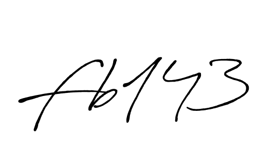 Also we have Fb143 name is the best signature style. Create professional handwritten signature collection using Antro_Vectra_Bolder autograph style. Fb143 signature style 7 images and pictures png