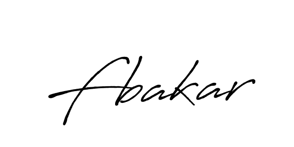 Make a beautiful signature design for name Fbakar. With this signature (Antro_Vectra_Bolder) style, you can create a handwritten signature for free. Fbakar signature style 7 images and pictures png
