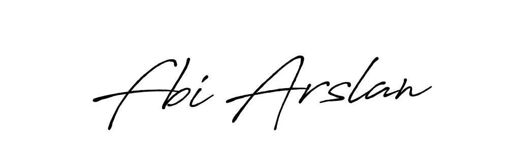 Use a signature maker to create a handwritten signature online. With this signature software, you can design (Antro_Vectra_Bolder) your own signature for name Fbi Arslan. Fbi Arslan signature style 7 images and pictures png