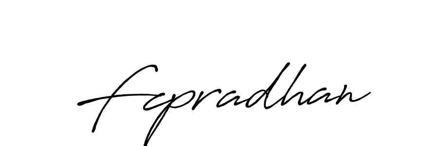 Create a beautiful signature design for name Fcpradhan. With this signature (Antro_Vectra_Bolder) fonts, you can make a handwritten signature for free. Fcpradhan signature style 7 images and pictures png