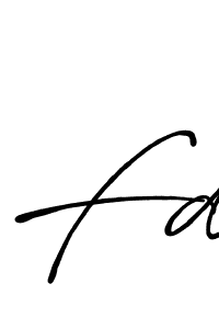 Also we have Fd name is the best signature style. Create professional handwritten signature collection using Antro_Vectra_Bolder autograph style. Fd signature style 7 images and pictures png