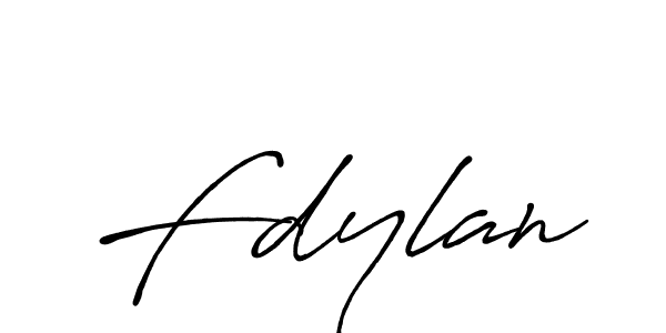 How to make Fdylan signature? Antro_Vectra_Bolder is a professional autograph style. Create handwritten signature for Fdylan name. Fdylan signature style 7 images and pictures png