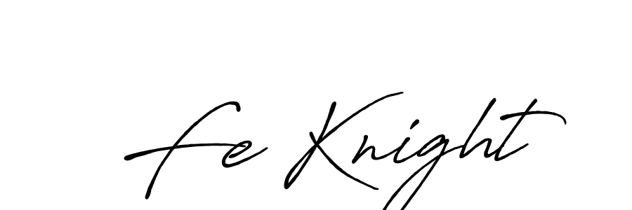 How to make Fe Knight name signature. Use Antro_Vectra_Bolder style for creating short signs online. This is the latest handwritten sign. Fe Knight signature style 7 images and pictures png