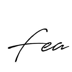 Make a beautiful signature design for name Fea. With this signature (Antro_Vectra_Bolder) style, you can create a handwritten signature for free. Fea signature style 7 images and pictures png